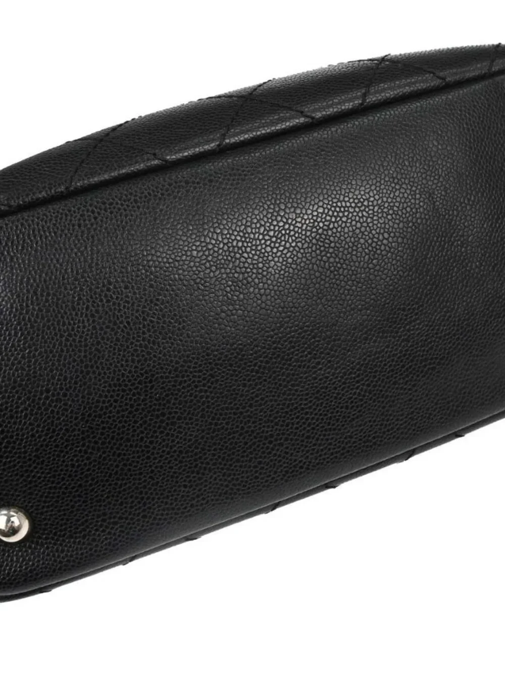 Chanel Black Calfskin On The Road Shopping Fever Tote Bag 168056